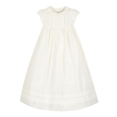 Baby girls' white formal christening gown